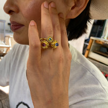 Load image into Gallery viewer, Blue Zircon Mini Orb Ring