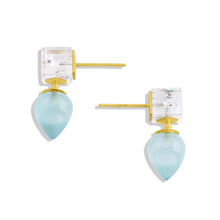 Load image into Gallery viewer, Cubic Studs #2 Pastel Tourmaline & Agate