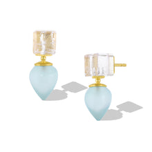 Load image into Gallery viewer, Cubic Studs #2 Pastel Tourmaline & Agate