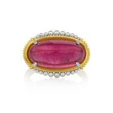 Load image into Gallery viewer, Raspberry Tourmaline On the Edges Ring