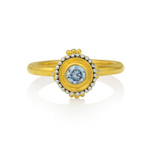 Load image into Gallery viewer, Blue Zircon Mini Orb Ring