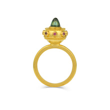 Load image into Gallery viewer, Green Tourmaline Grape Garnet Orb