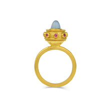 Load image into Gallery viewer, Aquamarine Pink Spinel Orb Ring