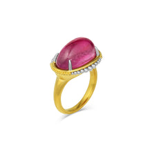 Load image into Gallery viewer, Raspberry Tourmaline On the Edges Ring