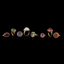 Load image into Gallery viewer, Raspberry Tourmaline On the Edges Ring