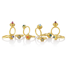 Load image into Gallery viewer, Blue Zircon Mini Orb Ring