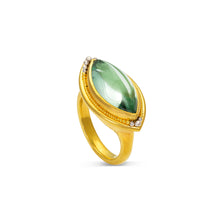 Load image into Gallery viewer, Bi-Color Green Tourmaline Nerrena Ring