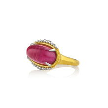 Load image into Gallery viewer, Raspberry Tourmaline On the Edges Ring