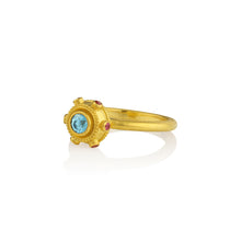 Load image into Gallery viewer, Mini Blue Zircon Spinel Orb Ring