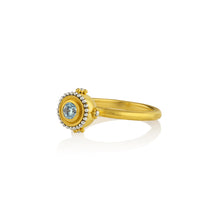 Load image into Gallery viewer, Blue Zircon Mini Orb Ring
