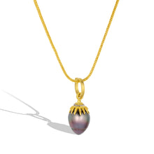 Load image into Gallery viewer, Tahitian Black Pearl Spider Charm