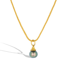 Load image into Gallery viewer, Tahitian Blue Green Circlé Pearl Charm