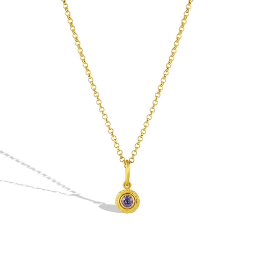 Velvet Sapphire Cushion Charm