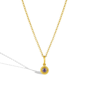 Velvet Sapphire Cushion Charm