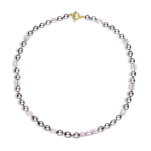 Load image into Gallery viewer, Baroque Tahitian Pearl &amp; Kunzite Necklace