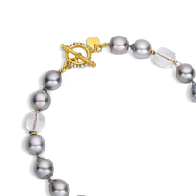 Load image into Gallery viewer, Baroque Tahitian Pearl &amp; Kunzite Necklace