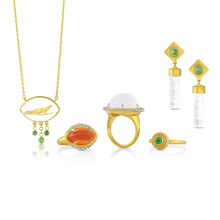 Load image into Gallery viewer, Horemheb's Crocodile pendant with other jewels.