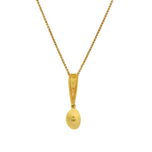 Load image into Gallery viewer, Back view of Io charm showing decorative granulation detail.