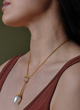 Load image into Gallery viewer, Diamond Loupe Pearl Charm