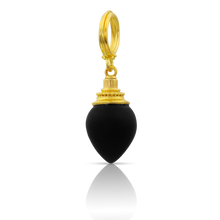 Load image into Gallery viewer, Matte Black Onyx Minaret charm.
