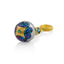 Load image into Gallery viewer, View of the Mosaic Pearl charm showing Maki-e decoration.