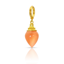 Load image into Gallery viewer, Peach Moonstone Minaret charm.