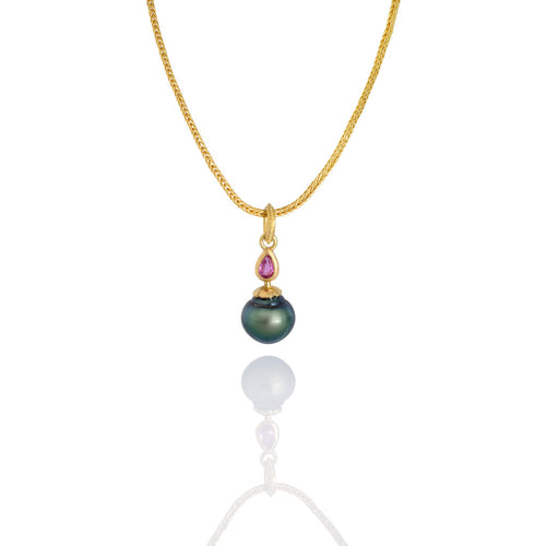 The Perfumer's Flask Blue Pearl Charm