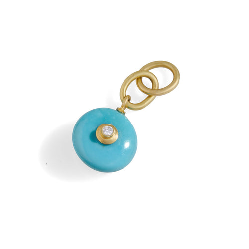 Turquoise & Diamond Charm