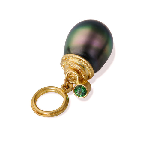 Spiral Pearl Charm