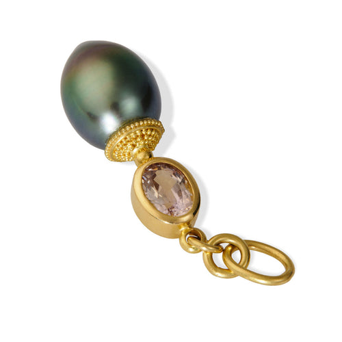 Bronze Pearl Charm
