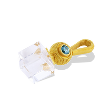 Load image into Gallery viewer, Close up view of the Velvet Cubus Swivel charm.