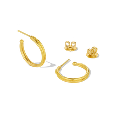 Load image into Gallery viewer, Alternate view of our Signature Hoop earrings.