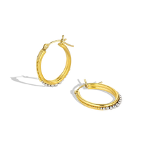 Load image into Gallery viewer, Another view of our Signature Oval Hoops.