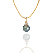 Load image into Gallery viewer, The Crown charm shown on a handwoven chain.