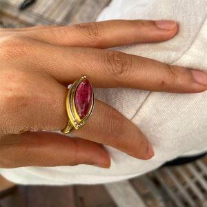 Pink Tourmaline Nerrena Ring (Large)