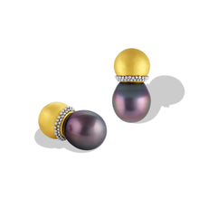 Load image into Gallery viewer, Flame Ear Climber Tahitian Pearl