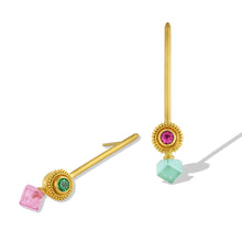 Load image into Gallery viewer, Spring Blossom Etruscan Ruff Stick Earrings
