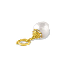 Load image into Gallery viewer, Diamond Acorn Circlé Pearl Charm - large