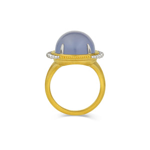 Chalcedony On the Edges, On the Margins Ring