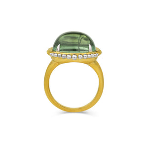 Green Tourmaline On the Edges, On the Margins Ring