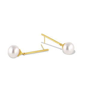 South Sea Pearl Stick Earrings (granulation only)
