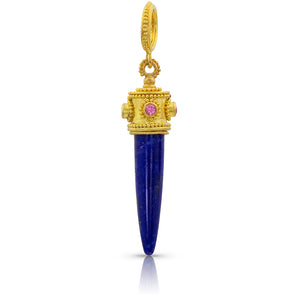Lapis Lazuli Bullet Charm