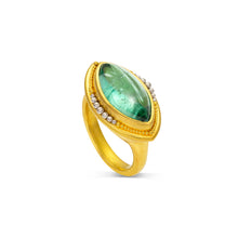 Load image into Gallery viewer, Blue Green Tourmaline Nerrena Ring