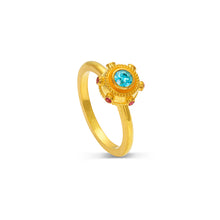 Load image into Gallery viewer, Mini Blue Zircon Spinel Orb Ring