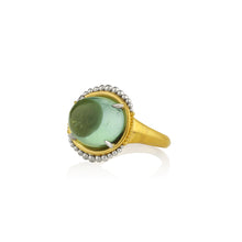 Load image into Gallery viewer, Green Tourmaline On the Edges, On the Margins Ring