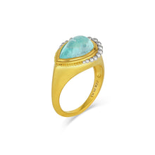 Load image into Gallery viewer, Paraiba Tourmaline Signet Ring