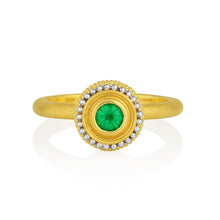 Load image into Gallery viewer, Emerald Mini Velvet Orb Ring